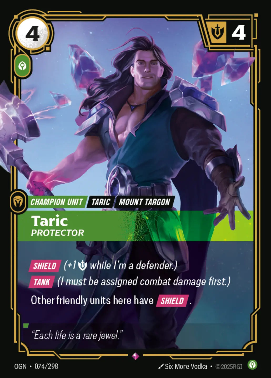 074/298 Taric, Protector