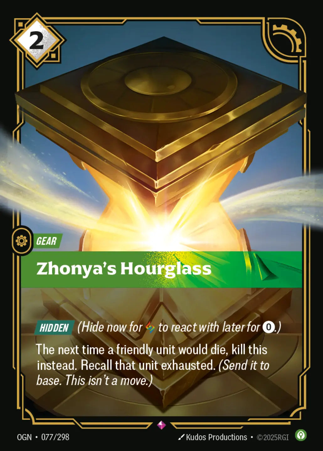 077/298 Zhonya's Hourglass