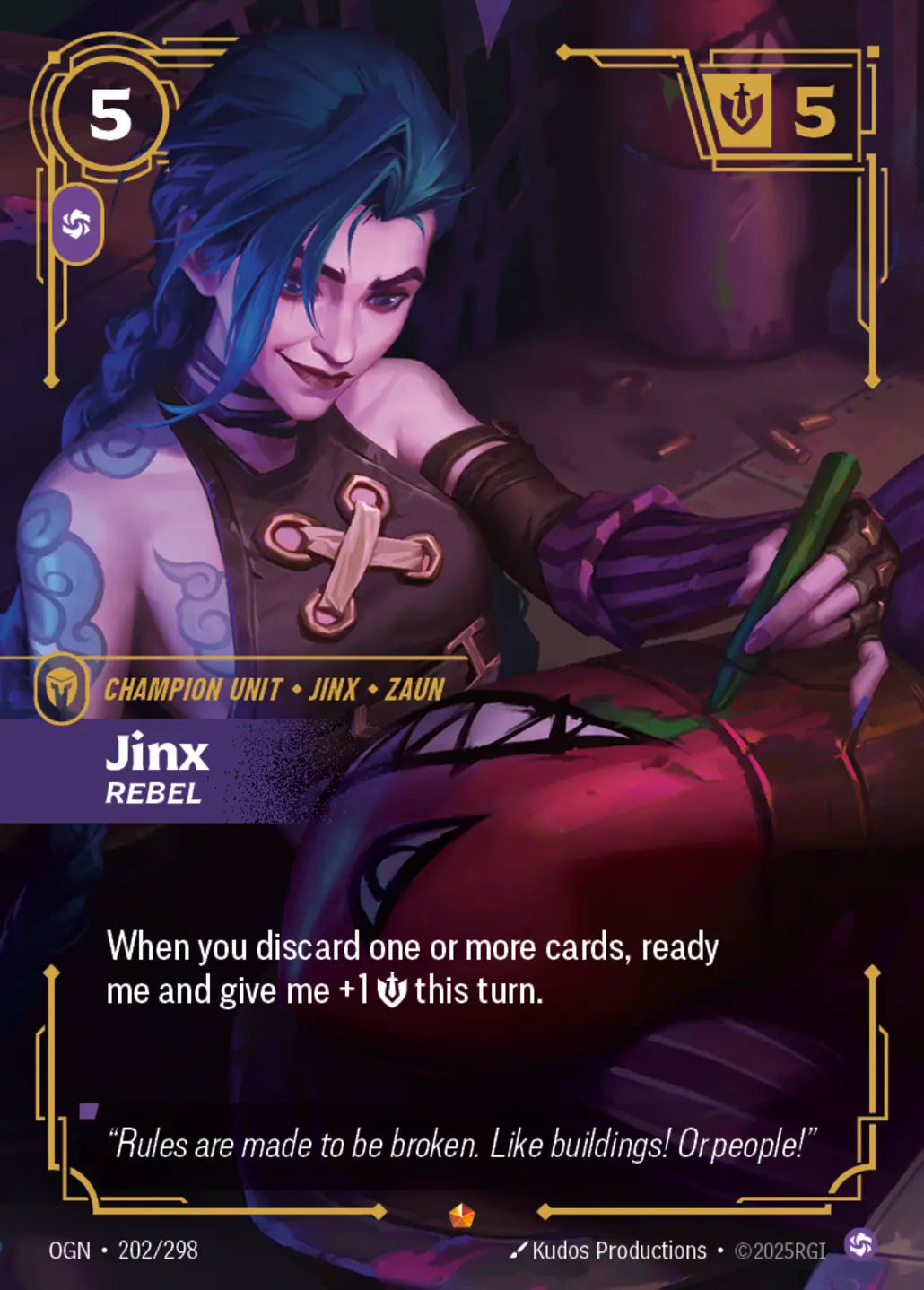 202/298 Jinx, Rebel