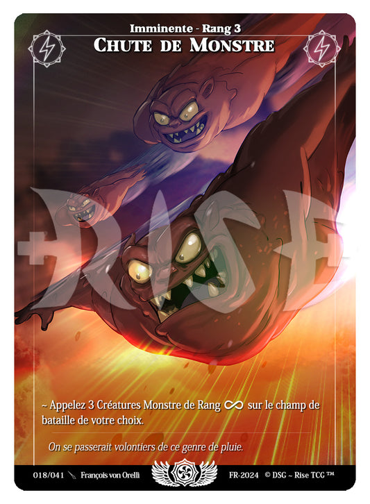 018/041 CHUTE DE MONSTRE