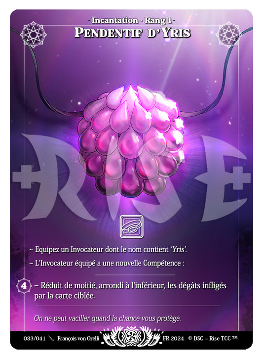033/041 PENDENTIF D'YRIS