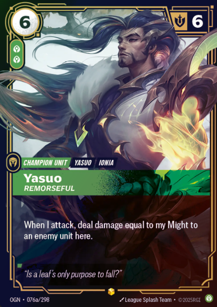 076a/298 Yasuo, Remorseful