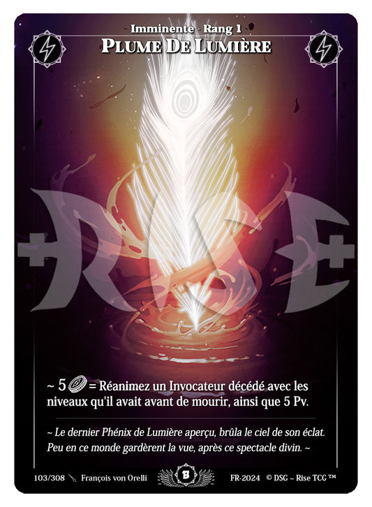 103/308 PLUME DE LUMIERE