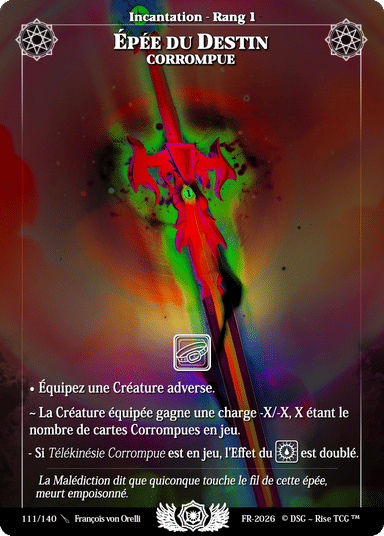 111 Epée du Destin Corrompue