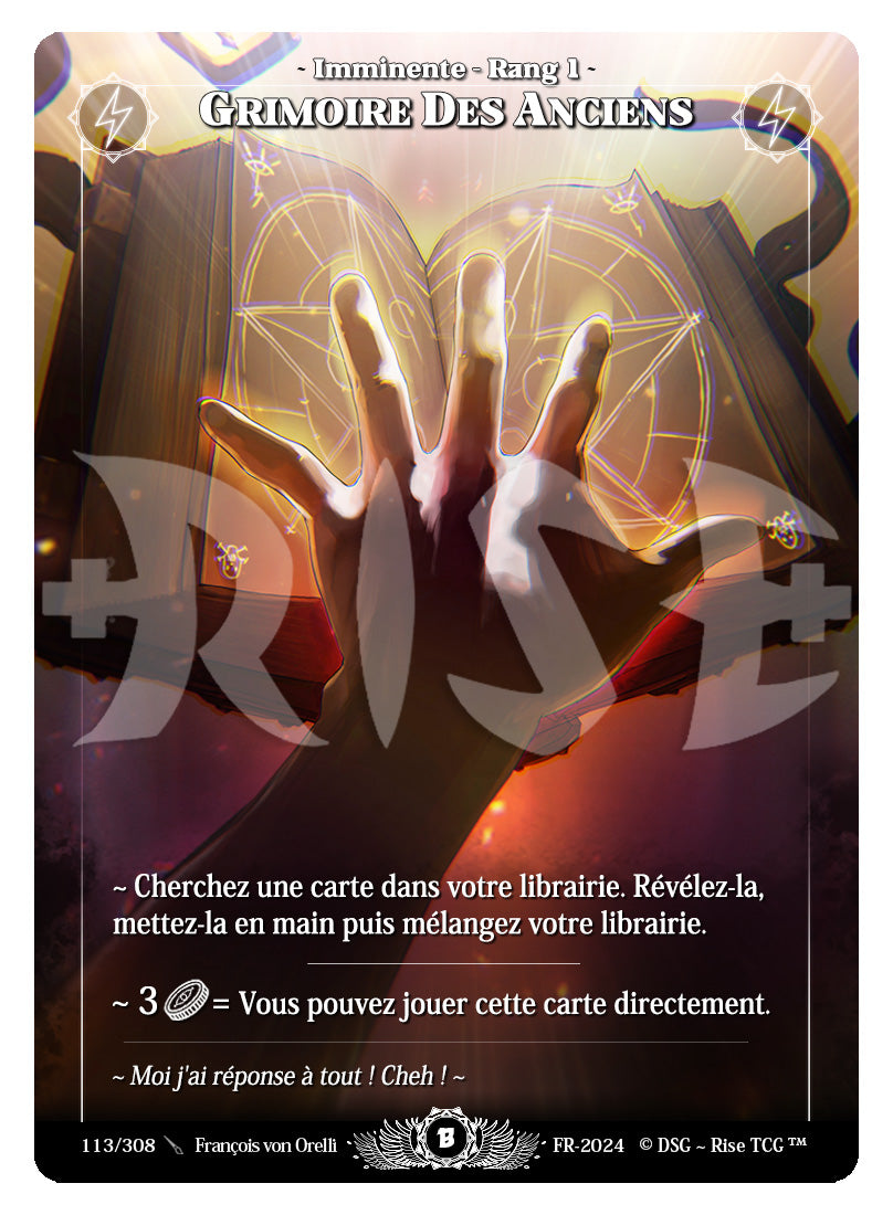 113/308 GRIMOIRE DES ANCIENS