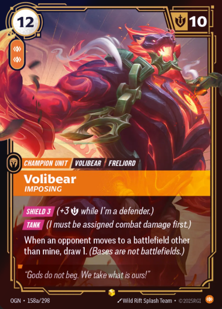 158a/298 Volibear, Imposing