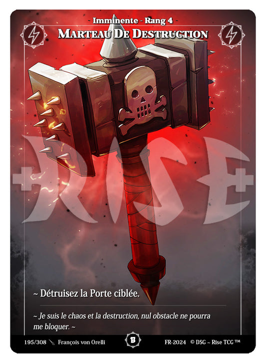 195/308 MARTEAU DE DESTRUCTION