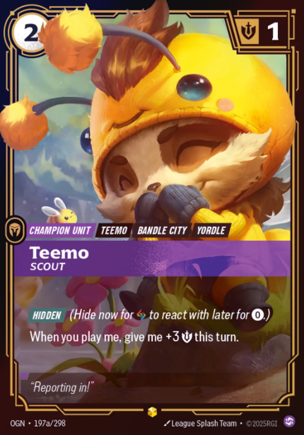 197a/298 Teemo, Scout