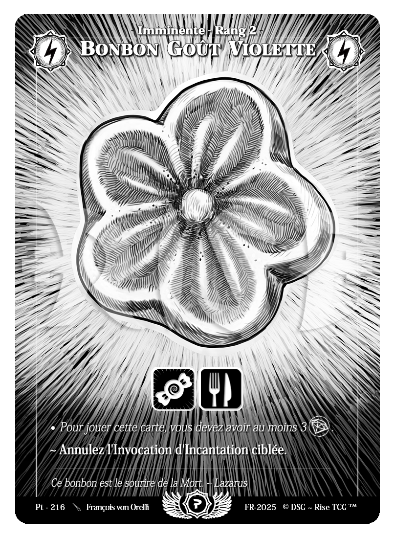 PT 216 Bonbon Goût Violette
