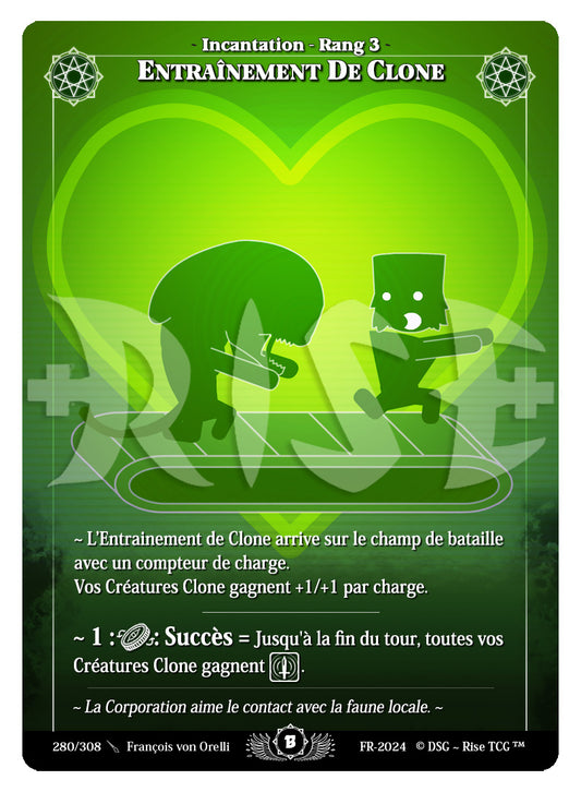 280/308 ENTRAINEMENT DE CLONE
