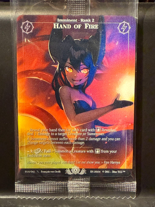 BoxTopper Fresh Scellé Hand Of Fire Depth Lenticular