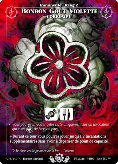 078 Bonbon Gout Violette Corrompu