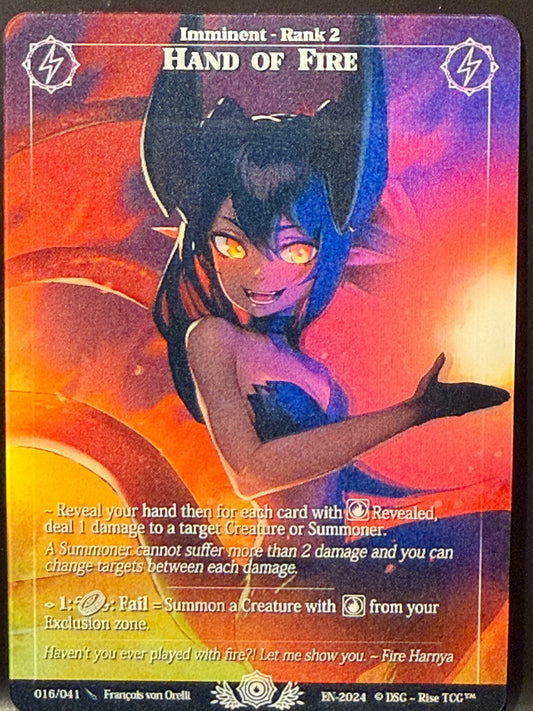 BoxTopper Fresh Non Scellé Hand Of Fire Depth Lenticular