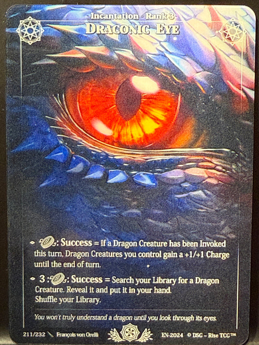BoxTopper Non Scelle Draconic Eye Depth Lenticular