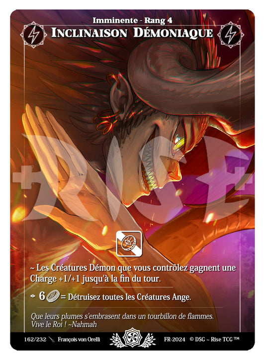 162/232 INCLINAISON DEMONIAQUE