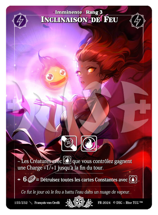 155/232 INCLINAISON DE FEU