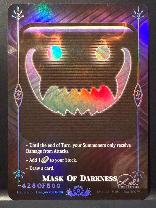 Numérotée Alpha Mask of Darkness 428/500 (EN 2022)