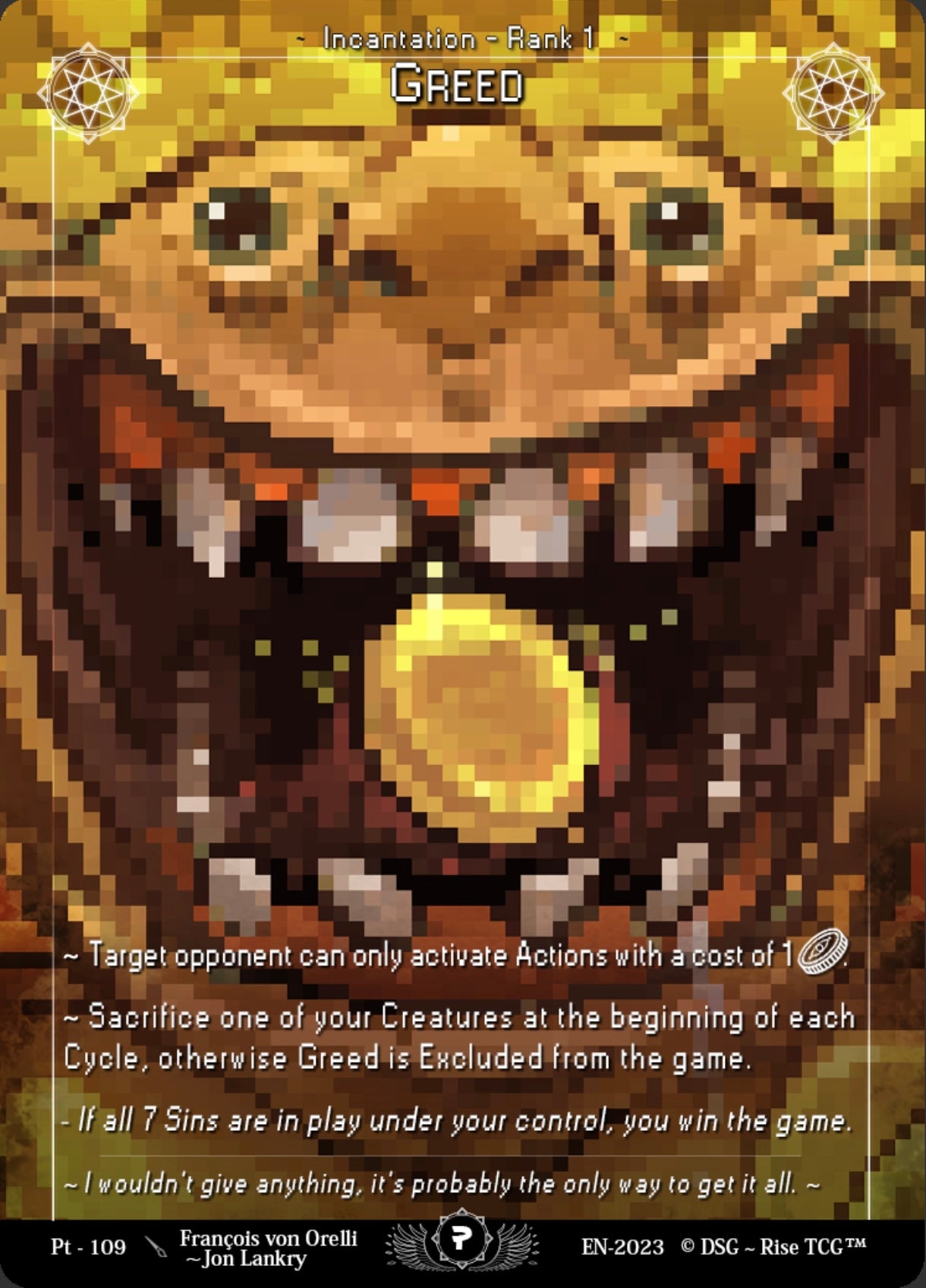 PT 109 GREED