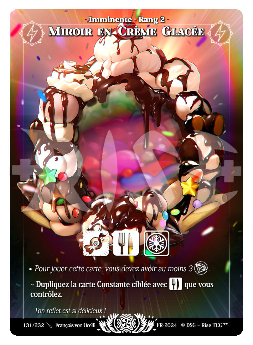 131/232 MIROIR EN CREME GLACEE