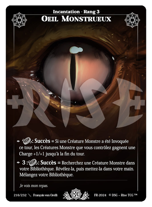 216/232 OEIL MONSTRUEUX