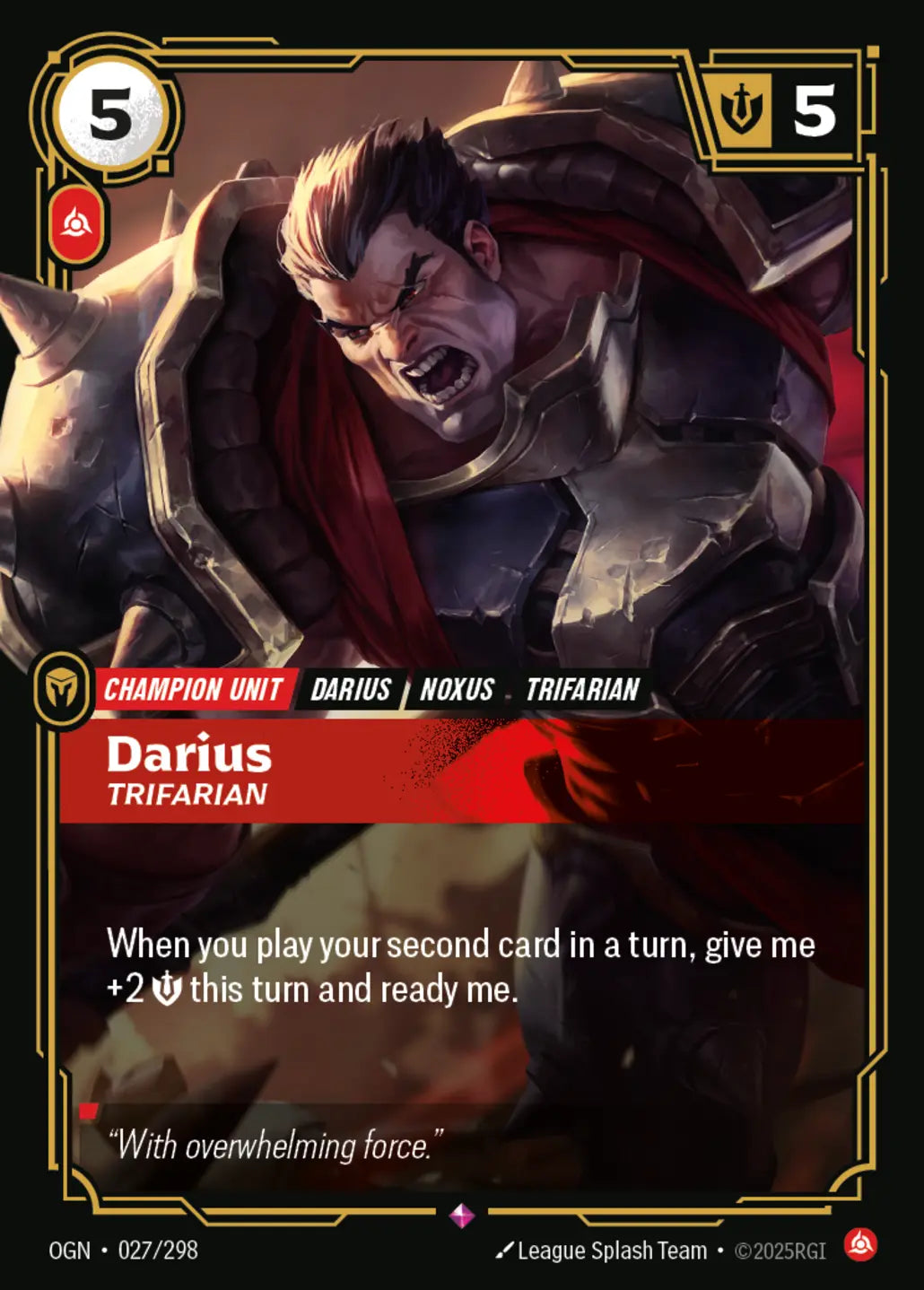 027/298 Darius, Trifarian