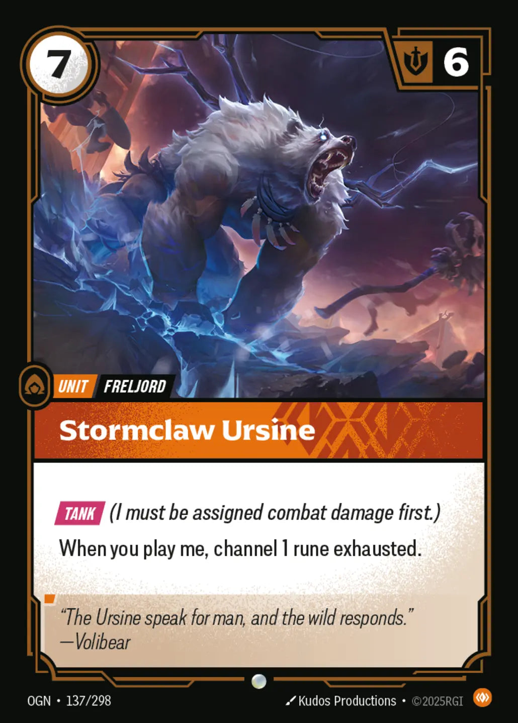 137/298 Stormclaw Ursine