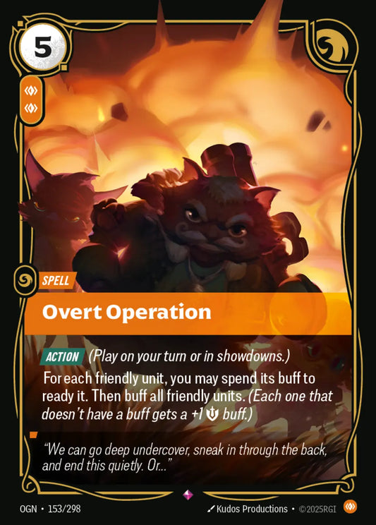 153/298 Overt Operation