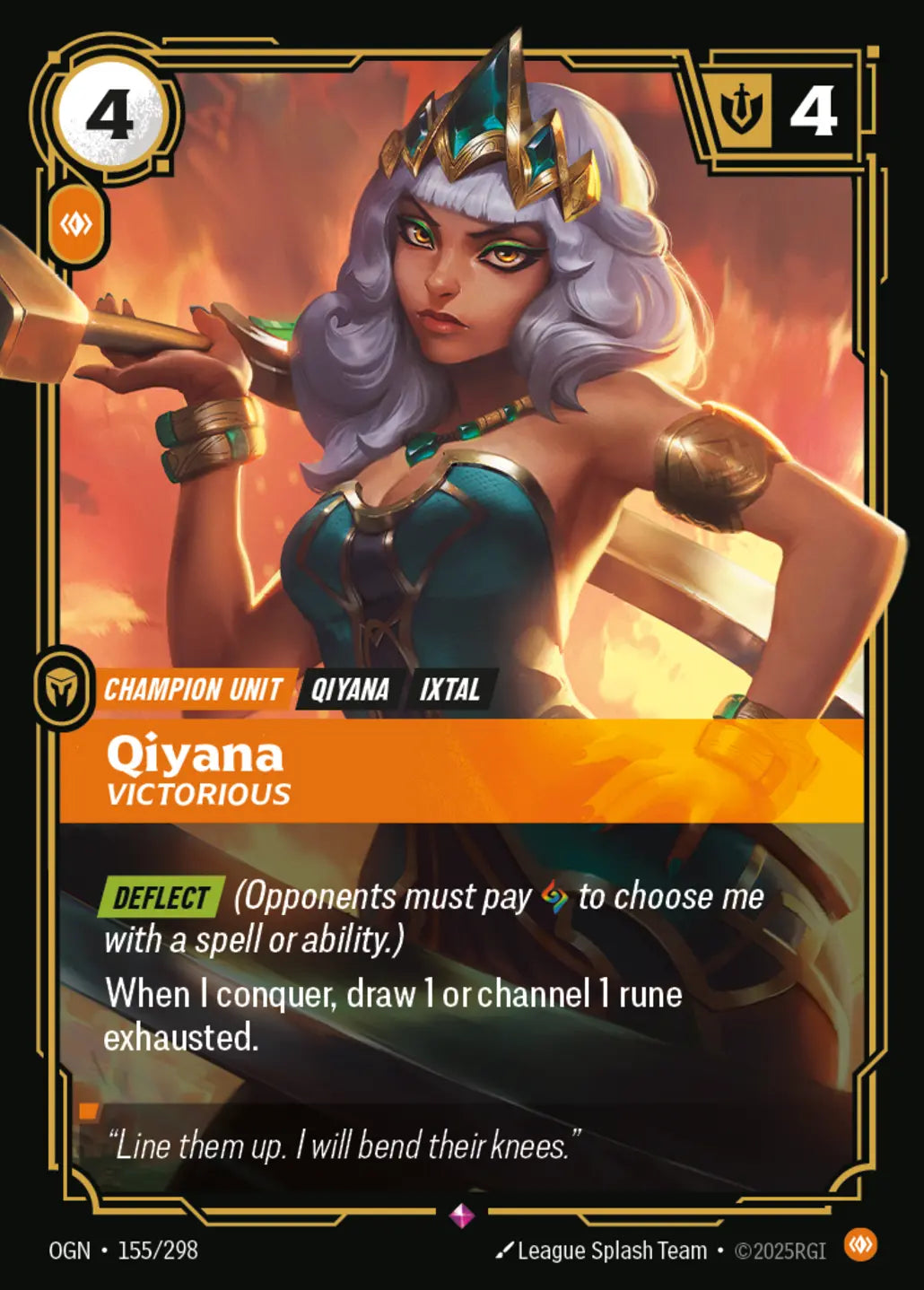 155/298 Qiyana, Victorious