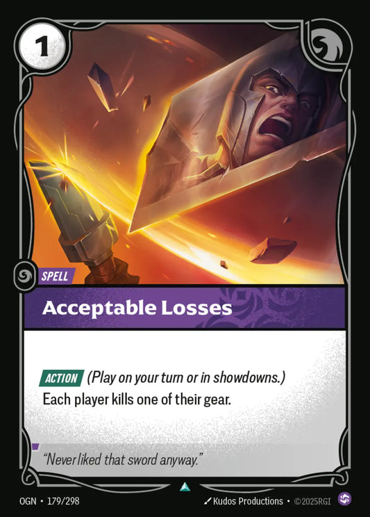 179/298 Acceptable Losses
