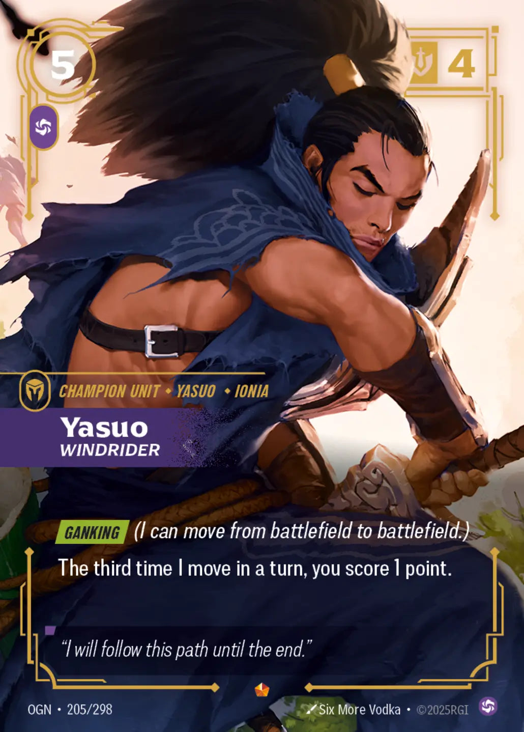 205/298 Yasuo, Windrider