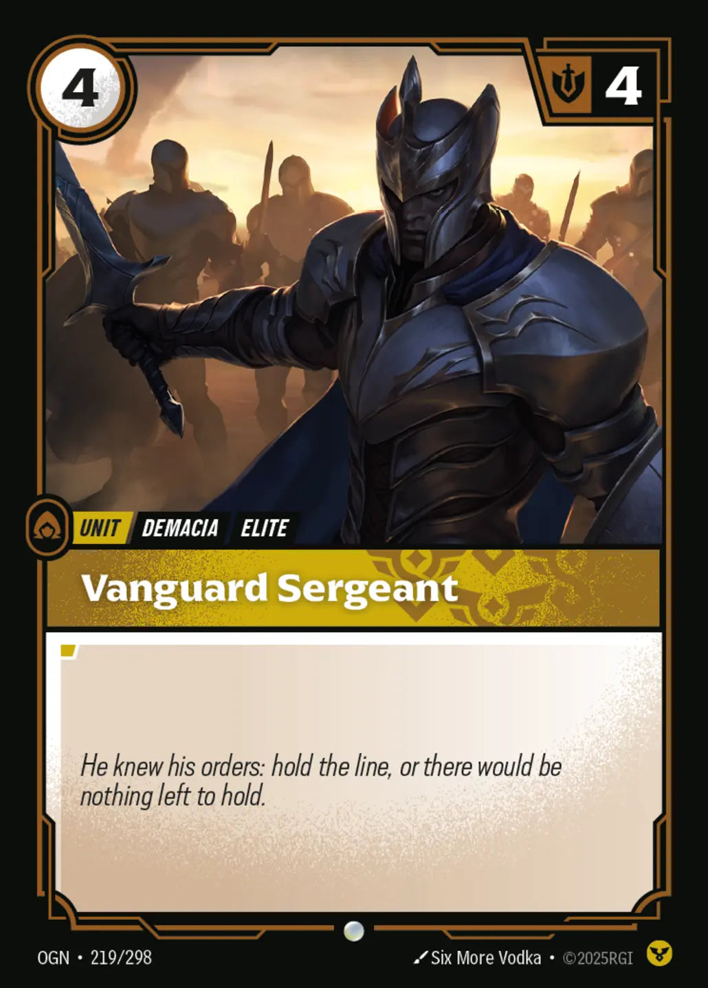 219/298 Vanguard Sergeant