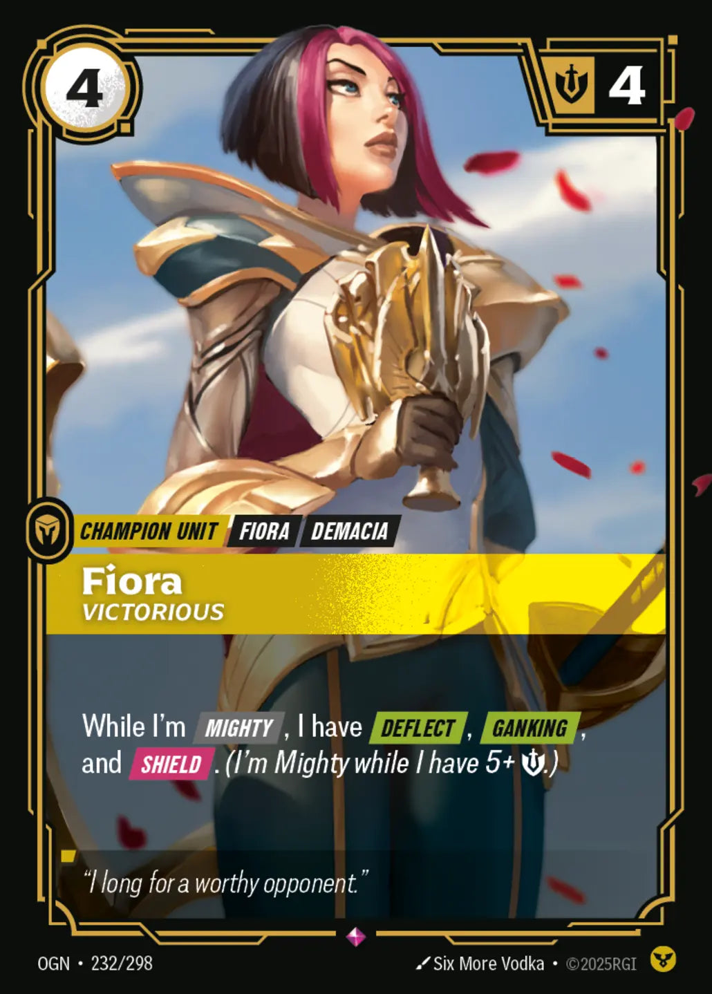 232/298 Fiora, Victorious
