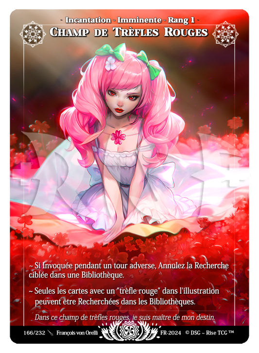 166/232 CHAMP DE TREFLES ROUGES