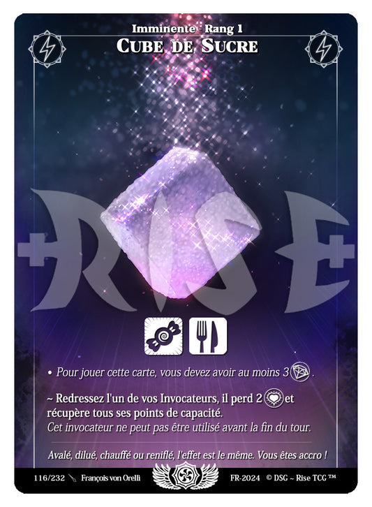 116/232 CUBE DE SUCRE