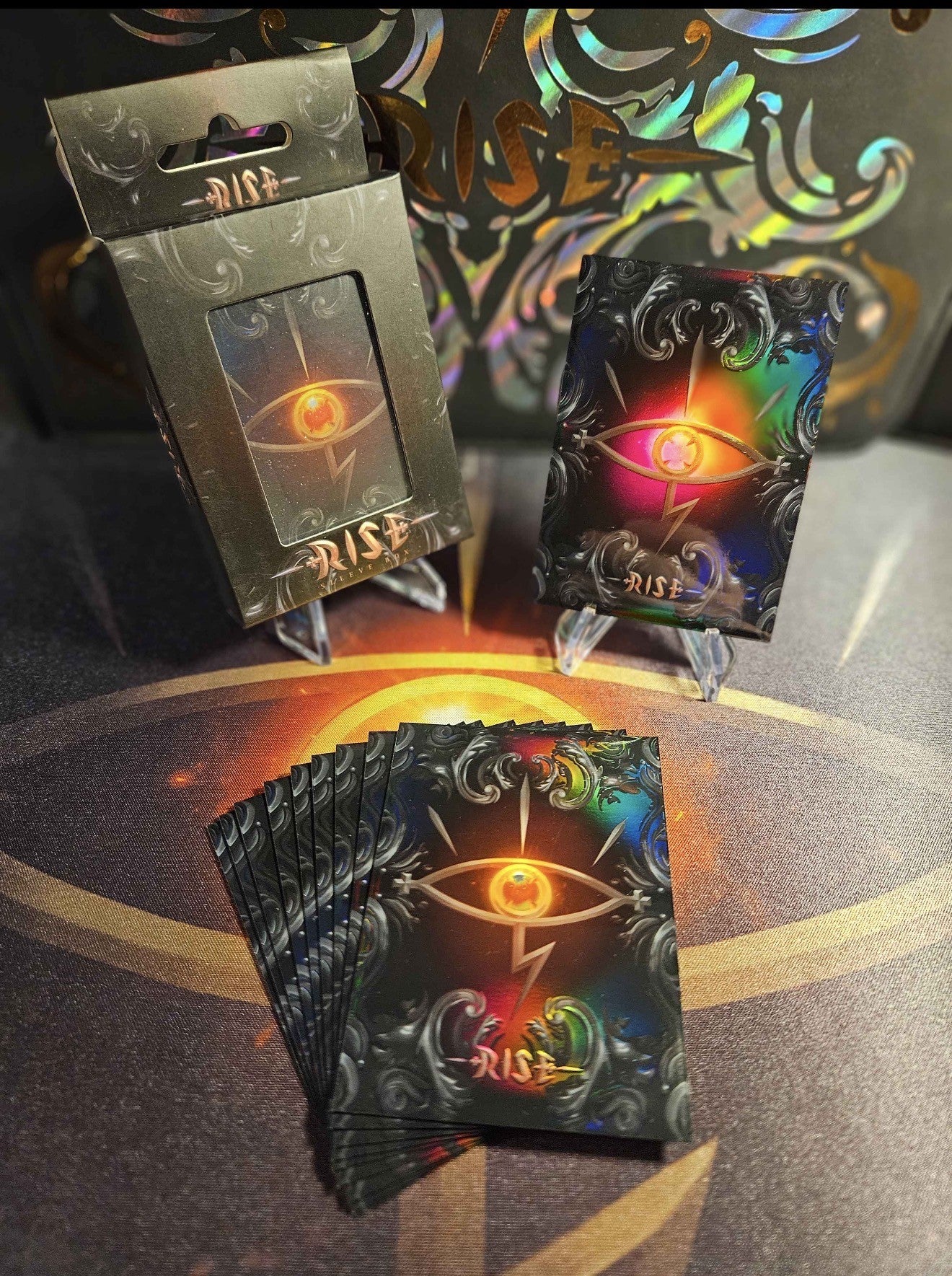 Rise TCG - Sleeves Officielles (50) Logo RISE