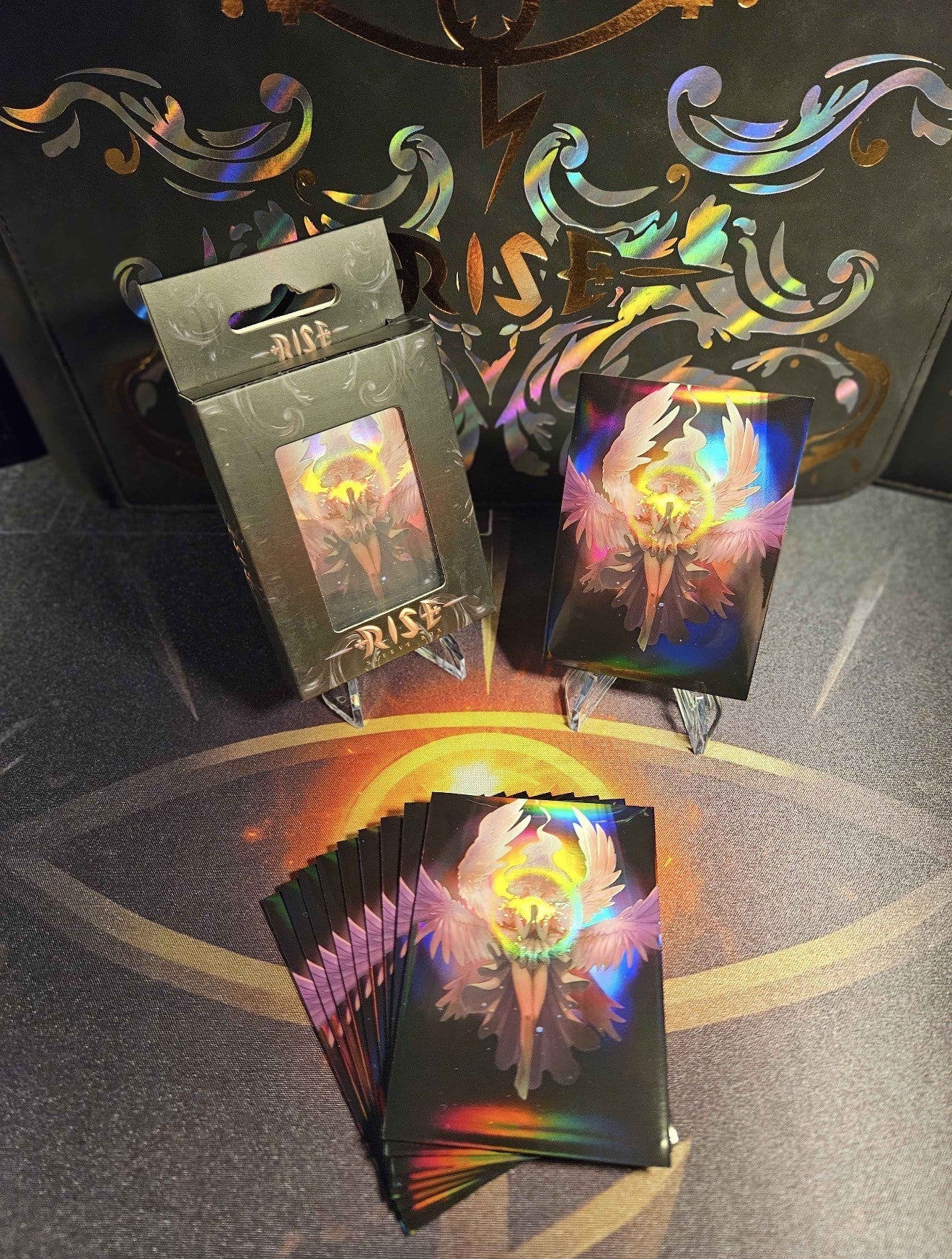 Rise TCG - Sleeves Officielles (50) Pristine Level UP